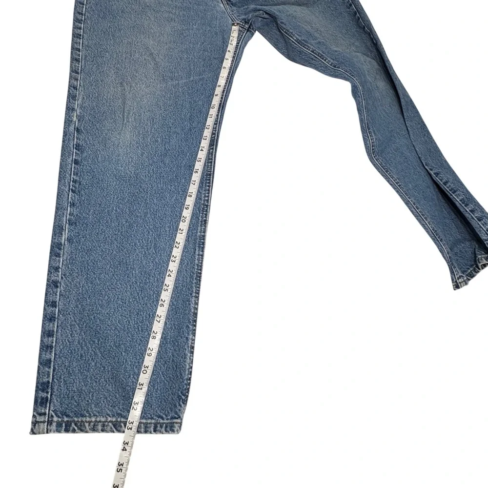 Carhartt Relaxed Fit Straight Leg Denim Jeans Mens 42x34 Blue Workwear Vintage‎